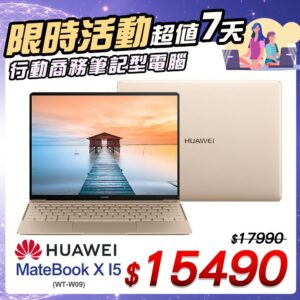 【單機福利品】HUAWEI MateBook X I5 8+256G (WT-W09) - 流光金苗栗收購手機